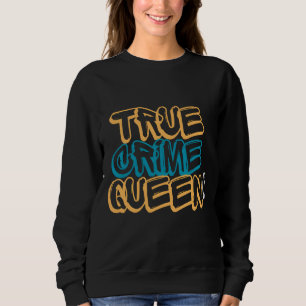 Sweatshirt Conception de typographie néon rétro de la Reine d