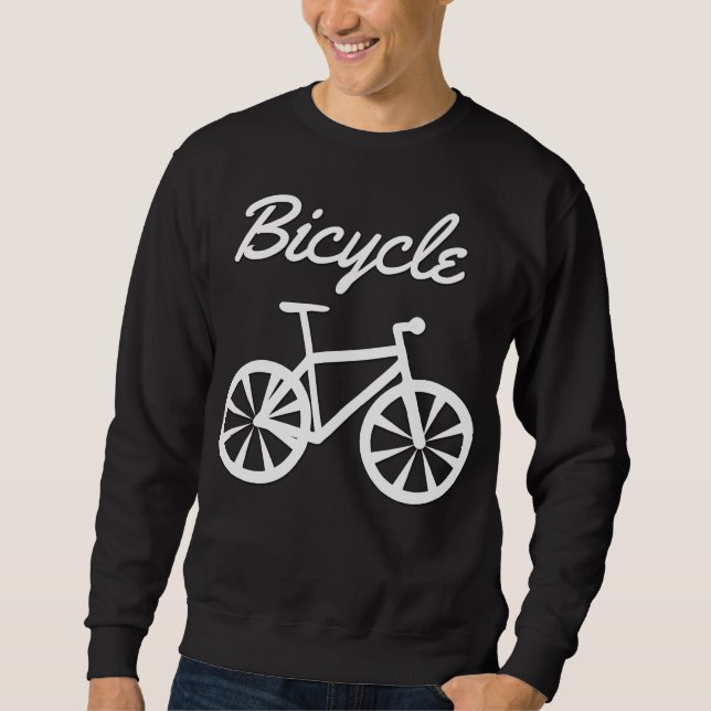 Sweatshirt Conception de vélo simple (Devant)