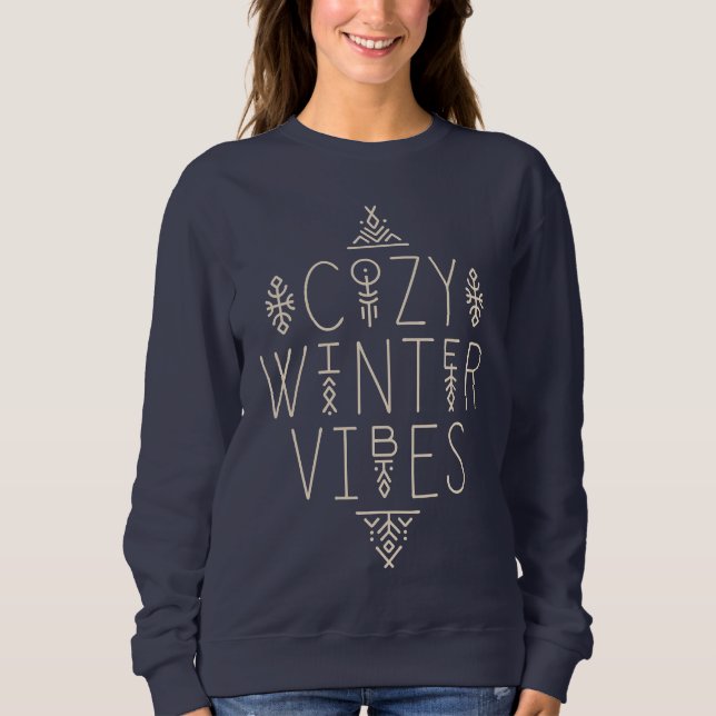 Sweatshirt Conception de vidéos d'hiver (Devant)