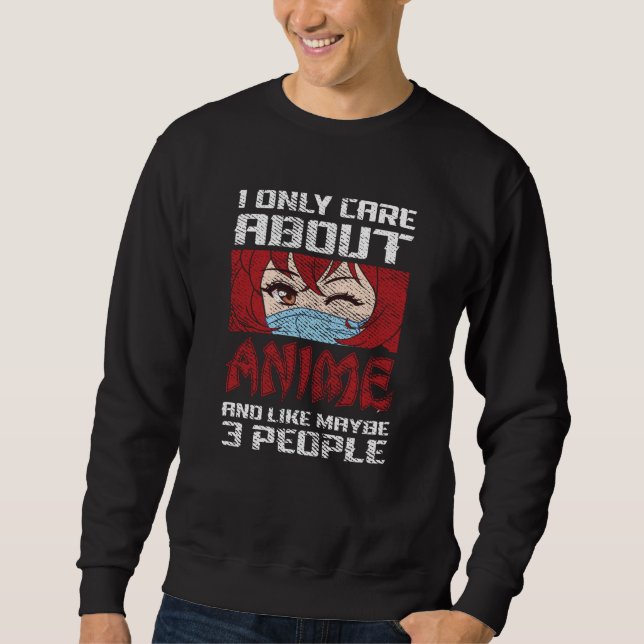 Sweatshirt Conception des devis | Je ne m'intéresse qu'à Anim (Devant)