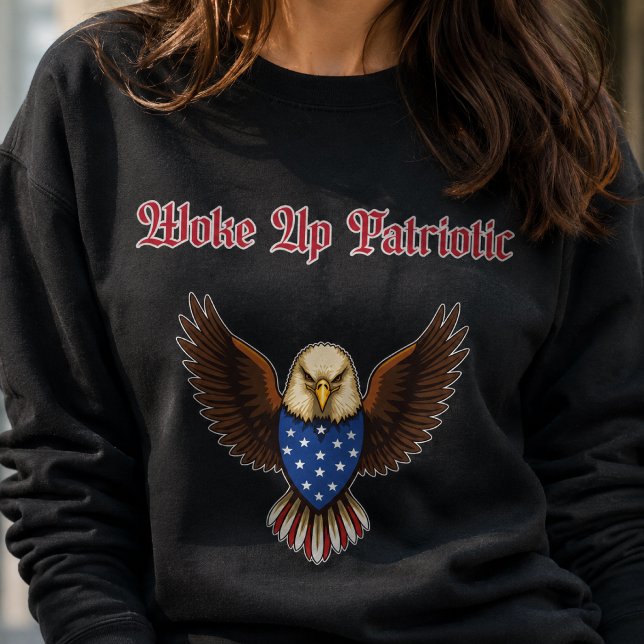 Sweatshirt Conception d'esprit matinal patriotique américain  (Créateur téléchargé)