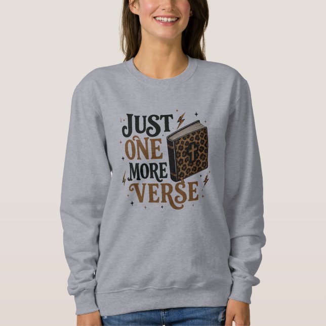 Sweatshirt Conception d'étude biblique sur le léopard « Juste (Devant)