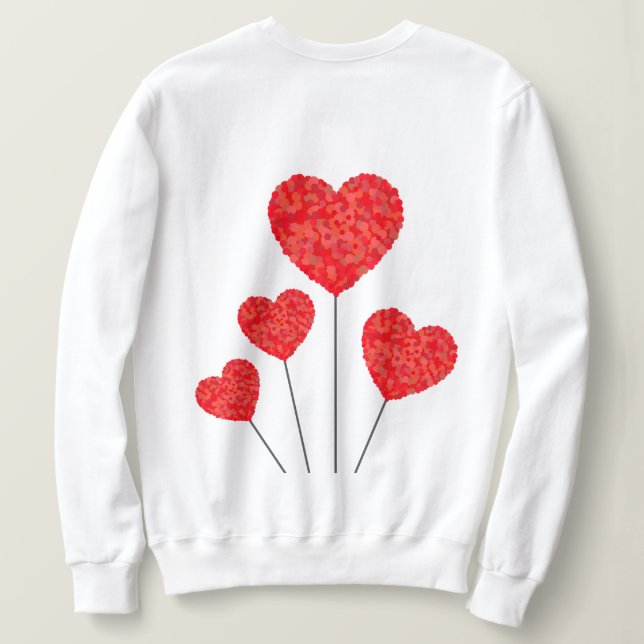 Sweatshirt Conception d'illustration de ballons en forme de c (Design dos)