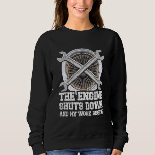 Sweatshirt Conception D'Ingénierie D'Aéronefs Pour Un Mécanic