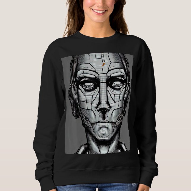 Sweatshirt Conception du Geek informatique Cyberpunk Hacker_1 (Devant)