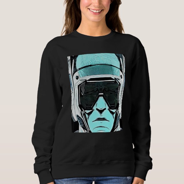 Sweatshirt Conception du Geek informatique Cyberpunk Hacker P (Devant)
