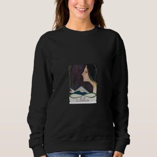 Sweatshirt Conception Graphique de Peinture Féminine Vintage