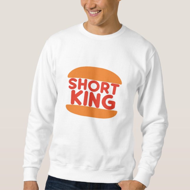 Sweatshirt Conception minimale drôle de roi court (Devant)