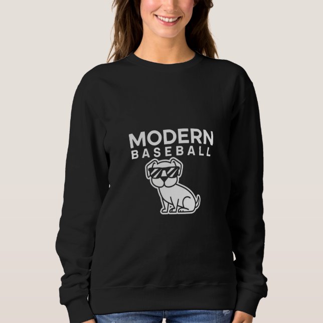 Sweatshirt Conception moderne du logo du baseball (Devant)