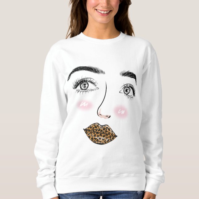 SWEATSHIRT CONCEPTION MOTIF FACE (Devant)