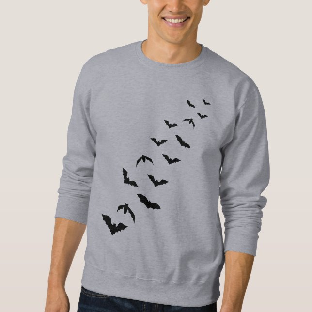 Sweatshirt Conception simple de silhouette de chauve-souris d (Devant)