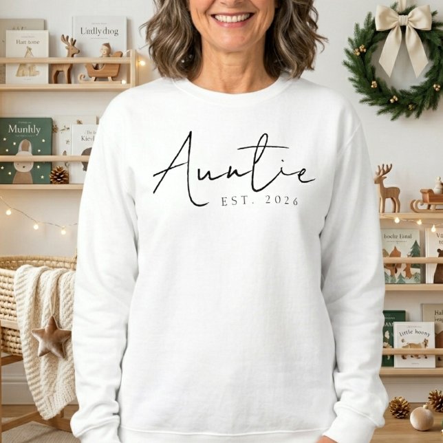 Sweatshirt Conception Tatie Année Famille Écriture (Créateur téléchargé)