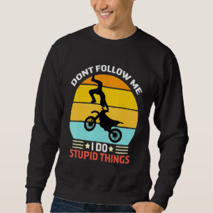 Sweatshirt Conception Vintage Bmx - Vélo Bicycle Racing Stunt