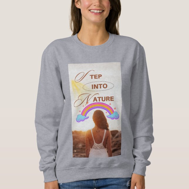 Sweatshirt Conceptions pied dans la nature  (Devant)