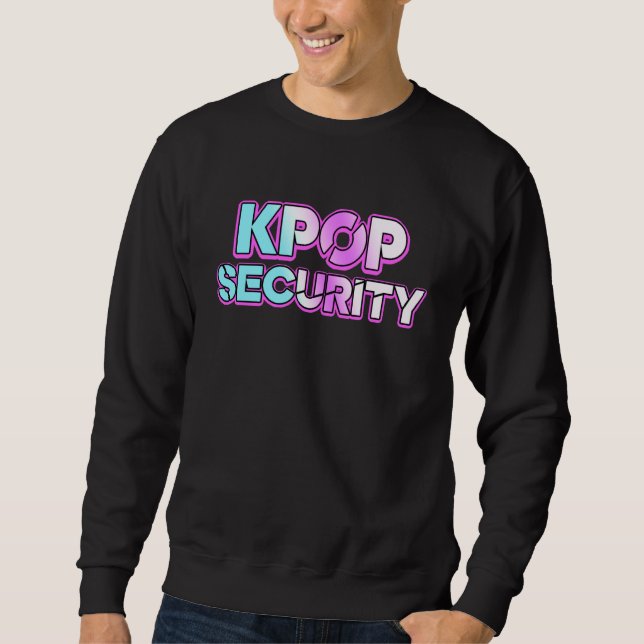 Sweatshirt Concert d'anniversaire drôle de sécurité K-Pop mam (Devant)