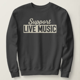 Sweatshirt Concert de musique live vintage hommes femmes