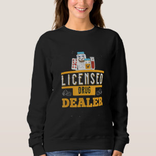 Sweatshirt Concessionnaire Drogue Agréé Pharmaciste Santé Pha