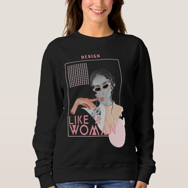 Sweatshirt CONCEVOIR Comme une femme conceptrice de sites Web (Devant)