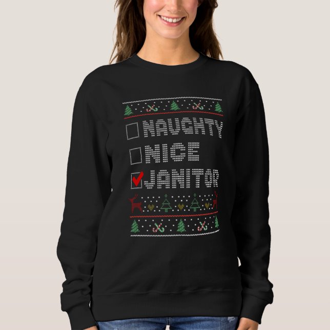 Sweatshirt Concierge gentil vilain ensemble de Noël Paja (Devant)