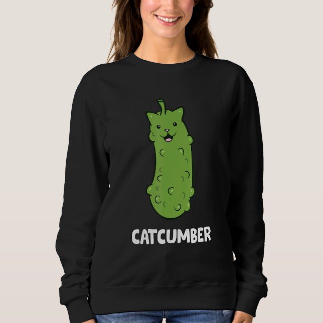 Sweatshirt Concombre Chat Funny Chat Concombre Catcuma (Devant)