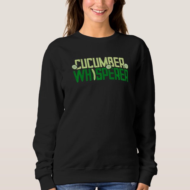 Sweatshirt Concombre Chuchoteur Cornichon Concombre Légume (Devant)