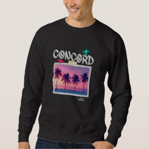 Sweatshirt Concord California Retro Surfer Plage Vintage