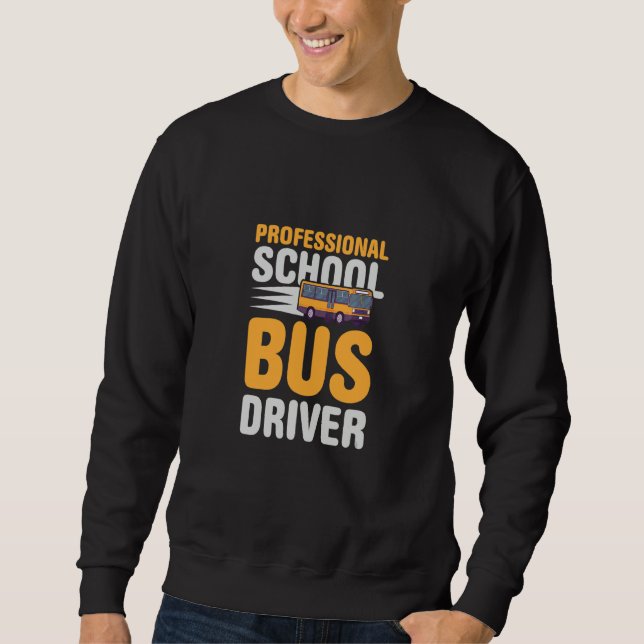 Sweatshirt Conducteur de bus professionnel I auto-école (Devant)