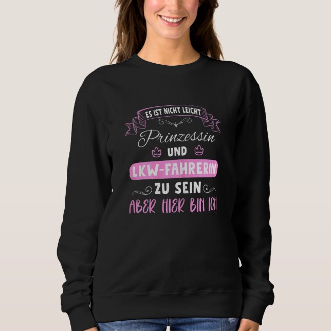 Sweatshirt Conducteur de camion femme (Devant)