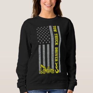 Sweatshirt Conducteur de dépanneuse homme Crochet Chaîne Drap