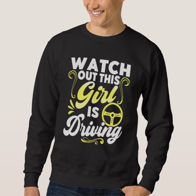 Sweatshirt Conducteurs passés Tester nouvelle licence de cond (Devant)