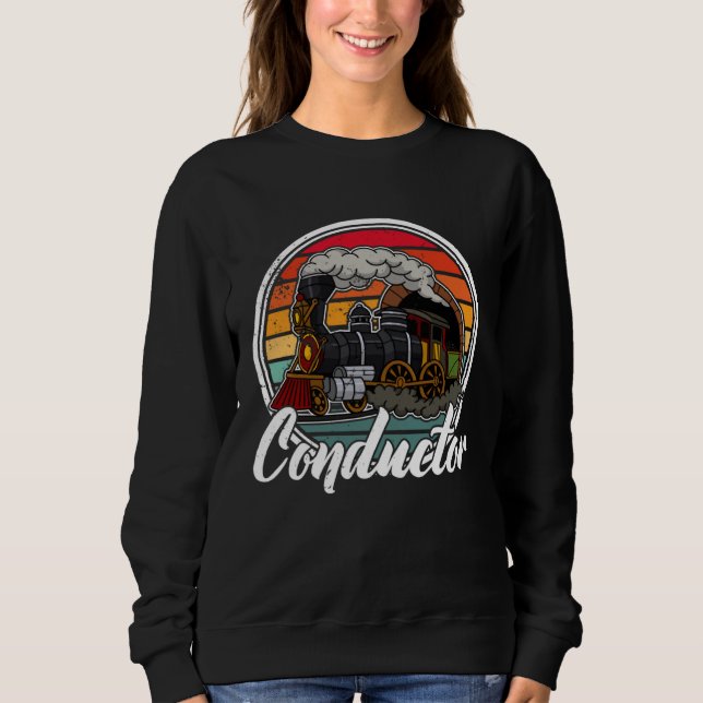 Sweatshirt Conductor railroad Model station Railway worker  2 (Devant)