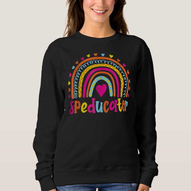 Sweatshirt Conférencier Enseignant de l'éducation spéciale Dé (Devant)