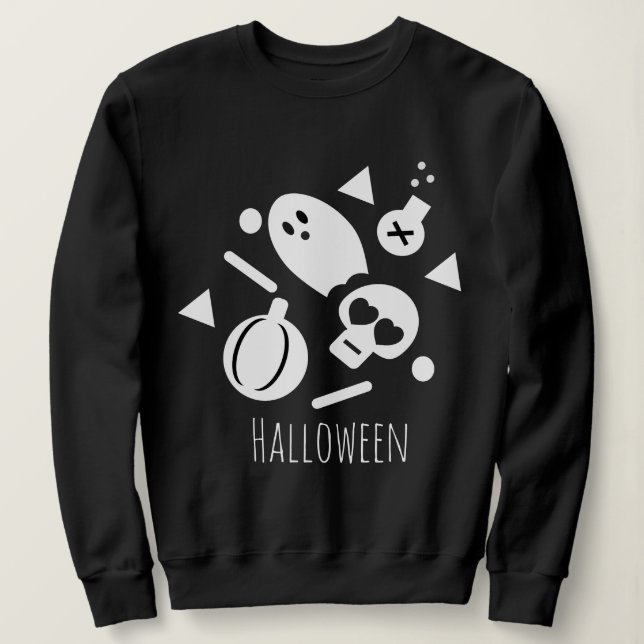 Sweatshirt Confetti de sucre doux empoisonné Halloween (Design devant)
