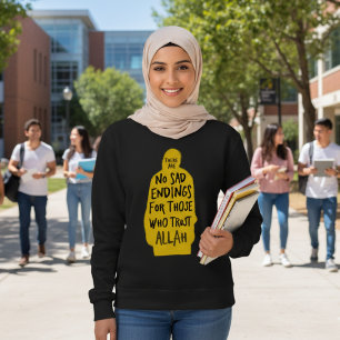 Sweatshirt Confiance Allah noir