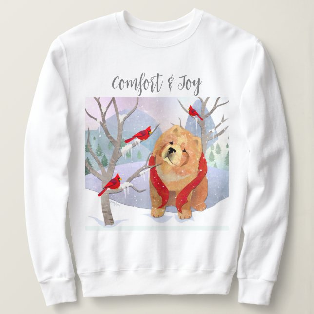 Sweatshirt CONFORT & JOY -SMOOTH CHOW chemises blanches chois (Design devant)
