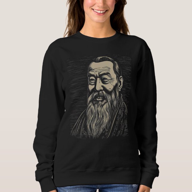 Sweatshirt Confucius Chinese Philosopher (Devant)