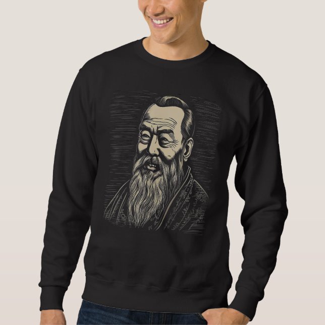 Sweatshirt Confucius Chinese Philosopher (Devant)