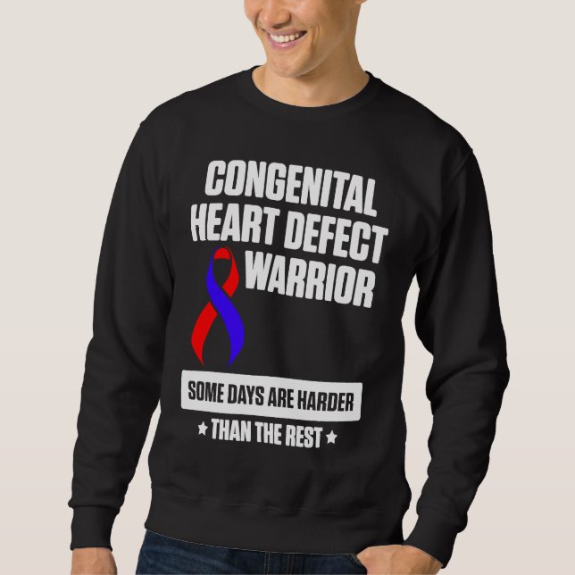 Sweatshirt Congenital Heart Disease Defect Survivor Harder CH (Devant)