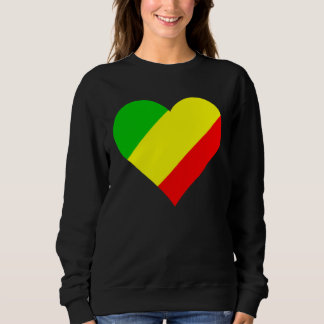 Sweatshirt Congo Flag Heart Congo Love Congo