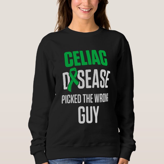 Sweatshirt Connaissance de la maladie coeliaque Survivant Gue (Devant)