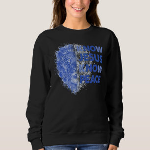 Sweatshirt Connaître Jésus connaître la paix Christian Jésus 