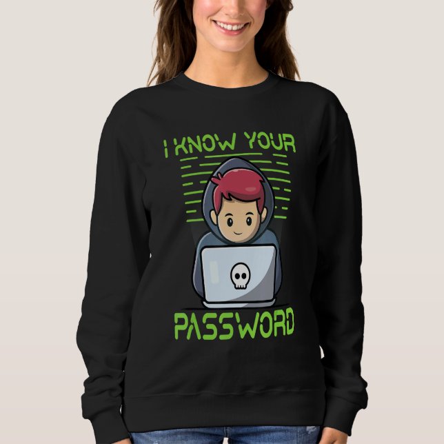 Sweatshirt Connaître votre mot de passe (Devant)