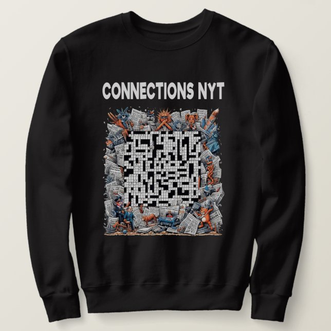 Sweatshirt Connexions Élégantes NYT Design Noir (Design devant)