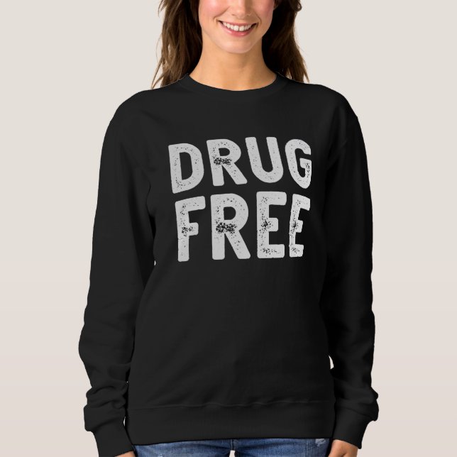 Sweatshirt Conscience de la Semaine du ruban rouge sans drogu (Devant)
