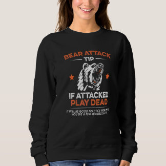 Sweatshirt Conseil d'attaque d'ours Camping Randonnée Extérie