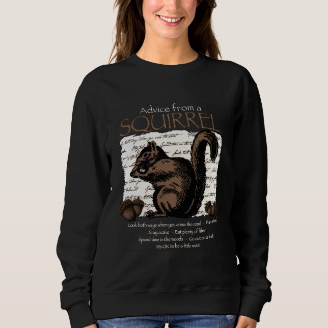 Sweatshirt Conseil D'Un Écureuil (Devant)