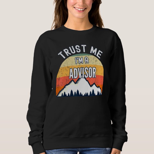 Sweatshirt Conseiller Faites-moi confiance M A Conseiller (Devant)