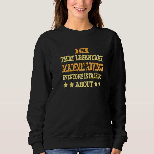 Sweatshirt Conseiller Pédagogique Titre de l'employé Drôle Un (Devant)