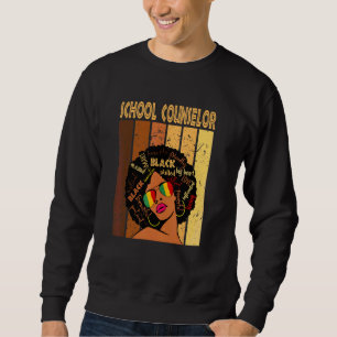 Sweatshirt Conseiller scolaire Afro-Africain-Américain Noir H