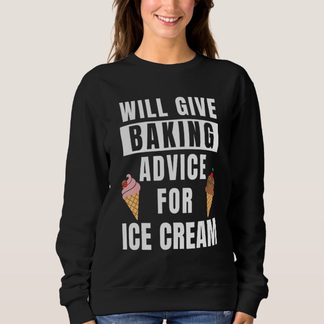 Sweatshirt Conseils de cuisson pour pâtissier de boulangerie  (Devant)